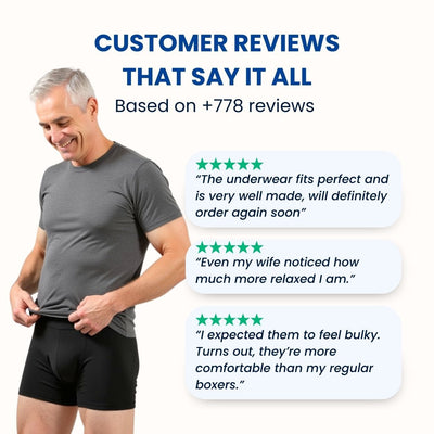 Men's Ultra-Absorbent Incontinence Boxer Briefs